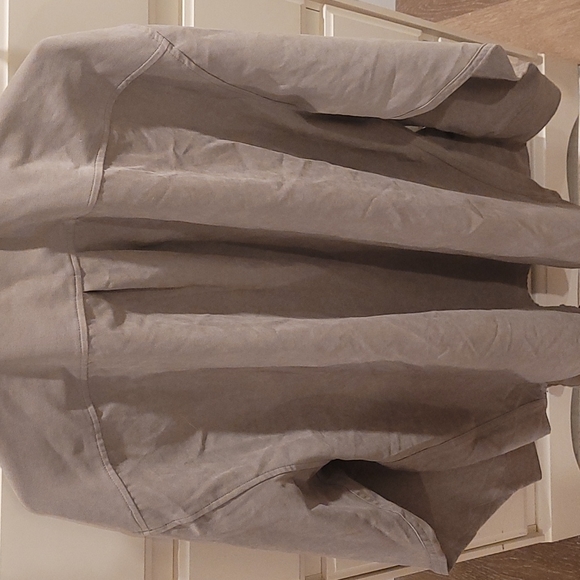 Faux Suede Button Down Shirt - Picture 4 of 4